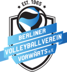 Logo von Berliner Volleyballverein Vorwärts auf einem Wappen