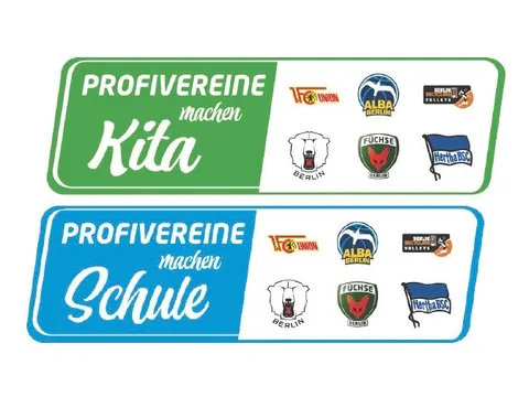 Logos von Profivereine machen Kita und Profivereine machen Schule