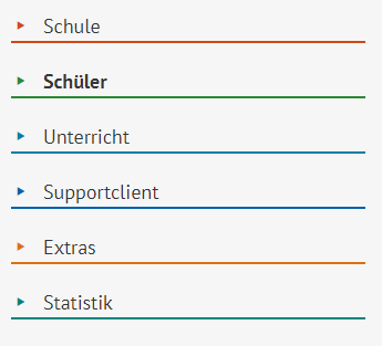 Navigation in der Softwareanwendung Berliner LUSD